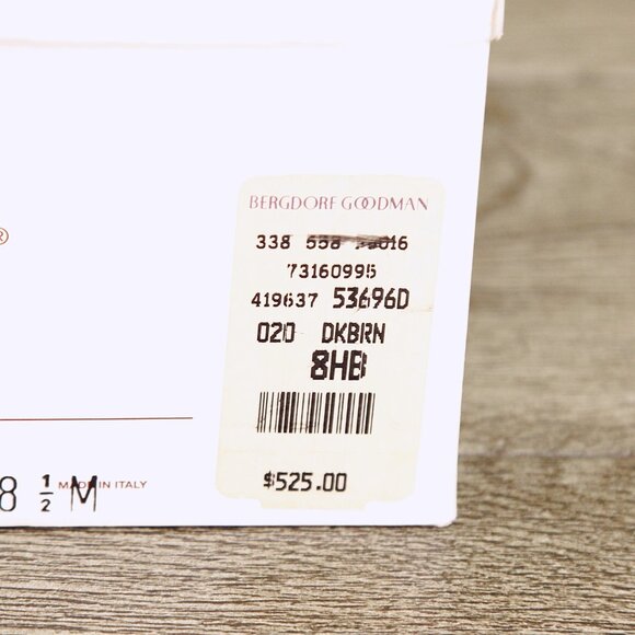 * NIB * $525 GRAVATI Bergdorf Goodman Women's 8.5 M Boot 3696 * add $15 Trees - Picture 13 of 15